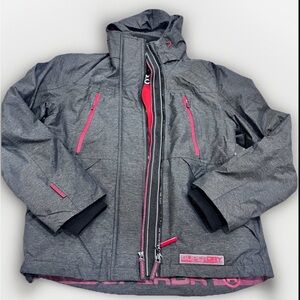 SUPERDRY Womens Windtrekker Hooded Windbreaker Jacket women’s Medium